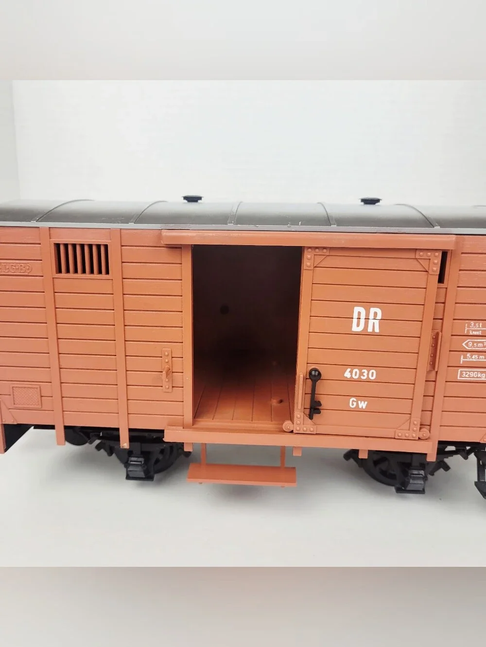 Vtg 70s LGB Lehmann 4030 Freight Car Boxcar G-Scale~Orange~Western Germany